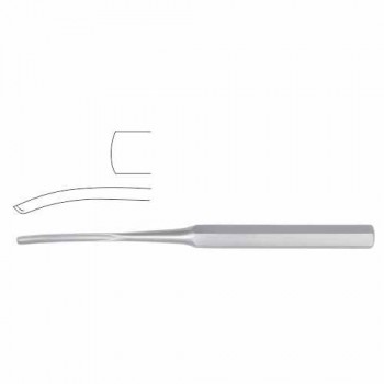 Hibbs Bone Gouge Curved Stainless Steel, 24.5 cm - 9 3/4" Blade Width 6 mm